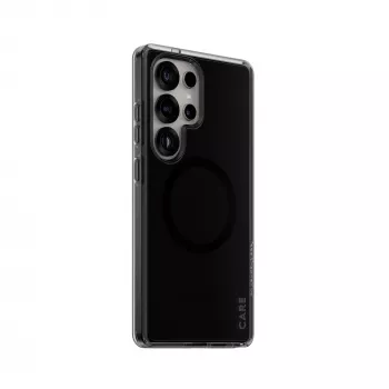 PanzerGlass CARE™ by ® Urban Combat Case Smokey w. Black Qi Compatible Samsung Galaxy S25 Ultra