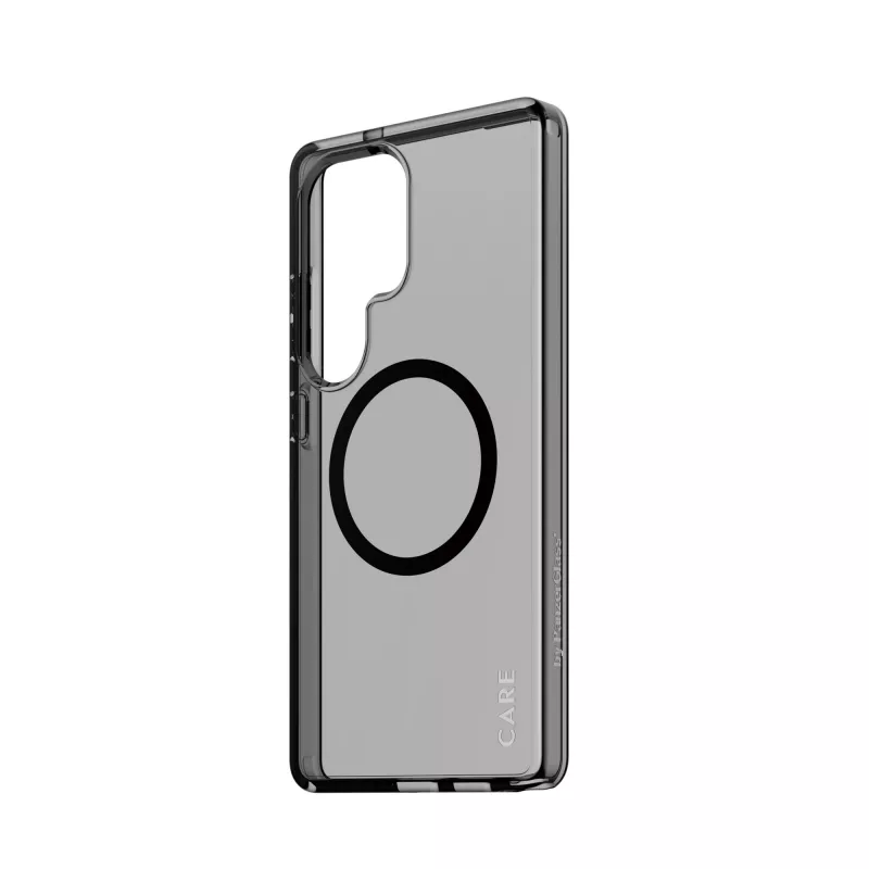 PanzerGlass CARE™ by ® Urban Combat Case Smokey w. Black Qi Compatible Samsung Galaxy S25 Ultra