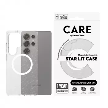 PanzerGlass CARE™ by ® Urban Combat Case Star Lit w. White Qi Compatible Samsung Galaxy S25 Ultra