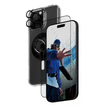 PanzerGlass ® 4-in-1 Protection Bundle iPhone 16 Pro Max, Apple, Apple - iPhone 16 Pro Max, Dry application, Scratch resistant, Shock resistant, Transparent, 1 pc(s)