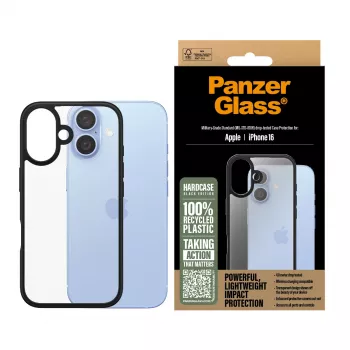 PanzerGlass ® HardCase Transparent iPhone 16, Cover, Apple, Apple - iPhone 16, Transparent