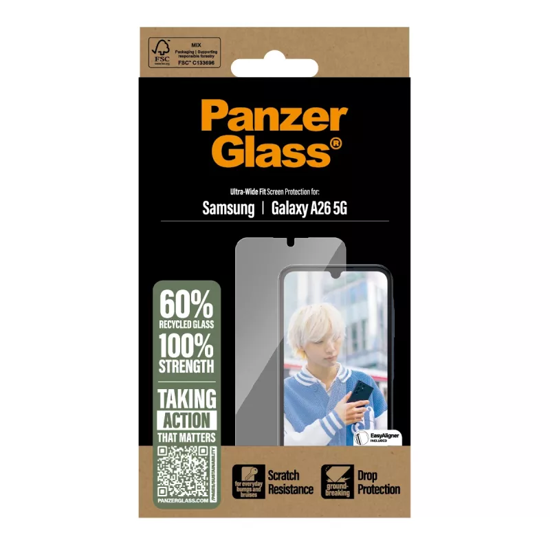 PanzerGlass ® Screen Protector Samsung Galaxy A26 5G | Ultra-Wide Fit