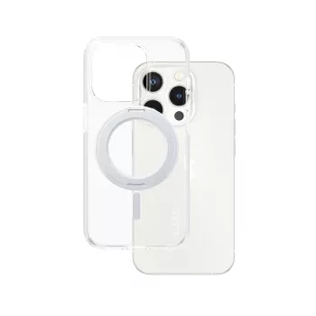 PanzerGlass CARE™ by ® Case Transparent w. Silver Kickstand & MagSafe iPhone 15 Pro