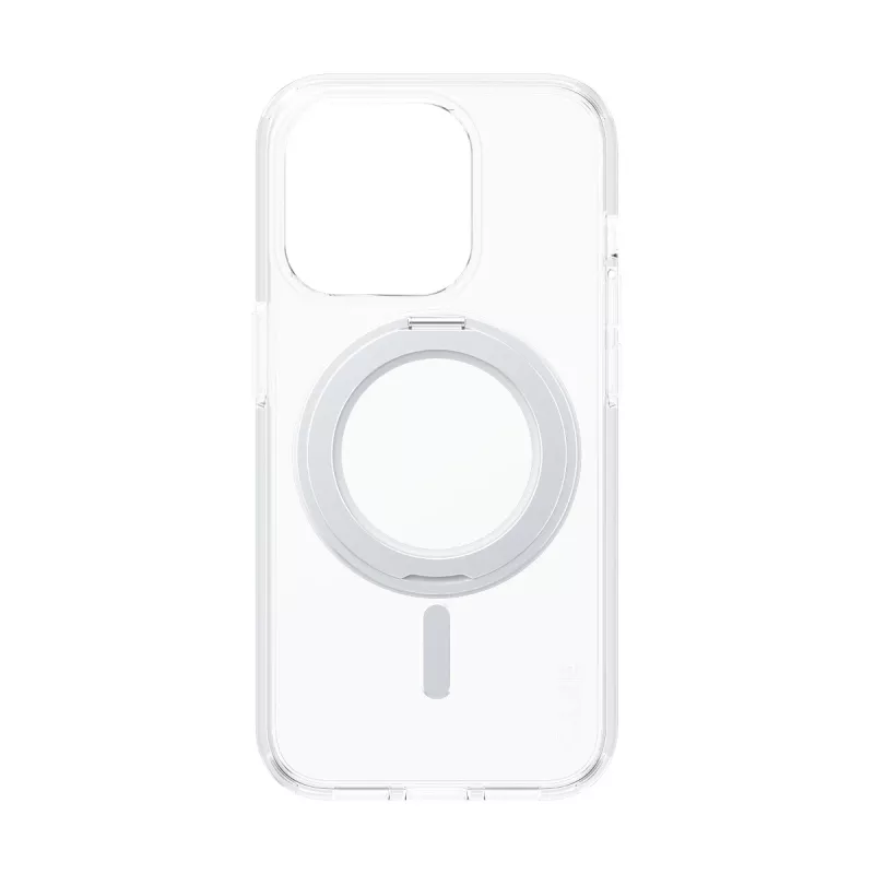 PanzerGlass CARE™ by ® Case Transparent w. Silver Kickstand & MagSafe iPhone 15 Pro