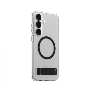 PanzerGlass CARE™ by ® Case Transparent w. Black Kickstand & Qi Compatible Samsung Galaxy S25+