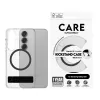 PanzerGlass CARE™ by ® Case Transparent w. Black Kickstand & Qi Compatible Samsung Galaxy S25