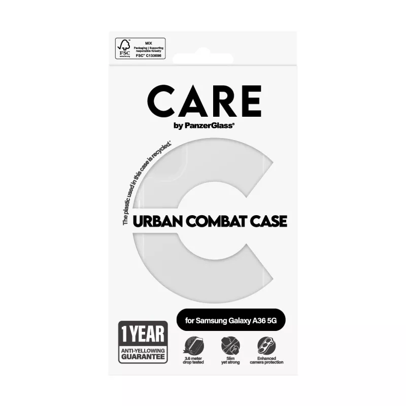 Cover PanzerGlass CARE by Flagship Case Transparent Urban Combat Samsung Galaxy new A35 5G
