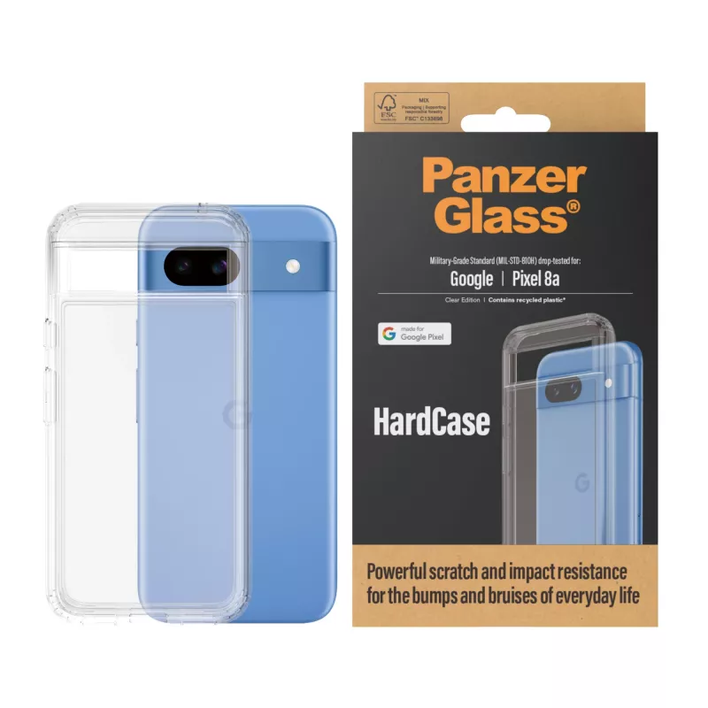 PanzerGlass ® HardCase Transparent Google Pixel 8a, Cover, Google, Google - Pixel 8a, Transparent