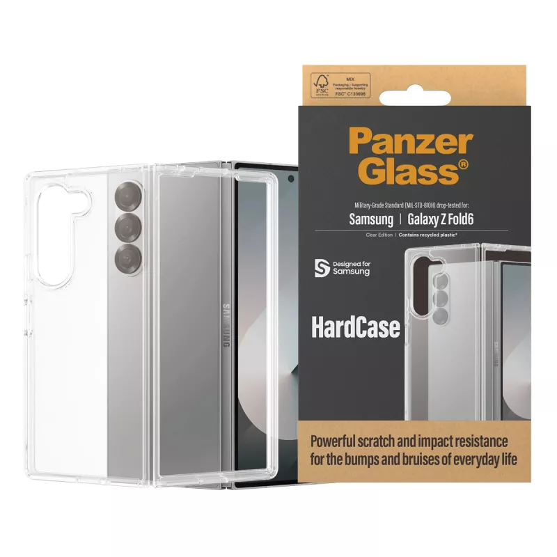 PanzerGlass ® HardCase Transparent Samsung Galaxy Z Fold6, Cover, Samsung, Samsung - Galaxy Z Fold6, Transparent