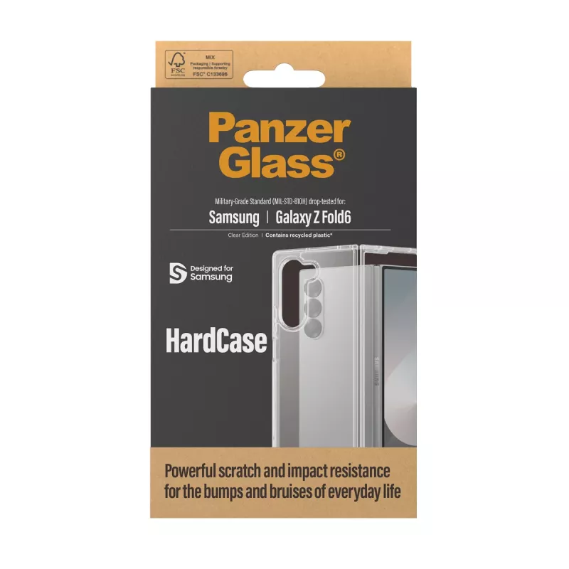 PanzerGlass ® HardCase Transparent Samsung Galaxy Z Fold6, Cover, Samsung, Samsung - Galaxy Z Fold6, Transparent