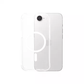 PanzerGlass CARE™ by ® Samba Case Transparent w. White Qi Compatible iPhone 17e | 16e