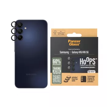 PanzerGlass ® Hoops® Camera Lens Protector Black Samsung Galaxy A16 | A16 5G
