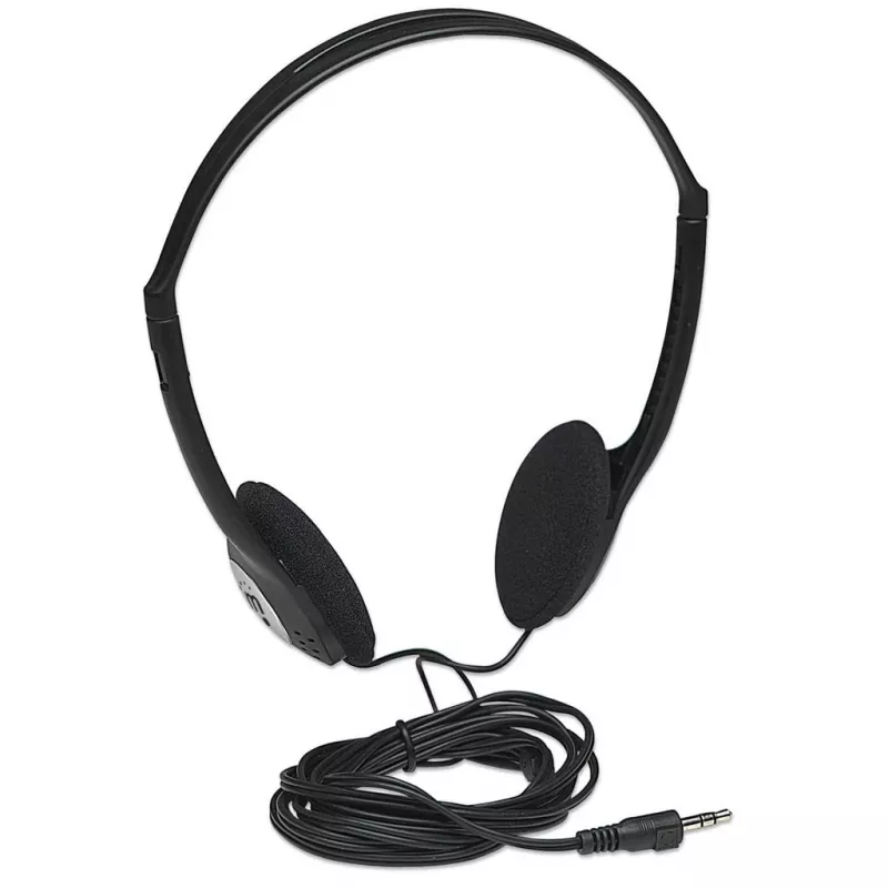 Headphones MANHATTAN Stereo 3.5mm black