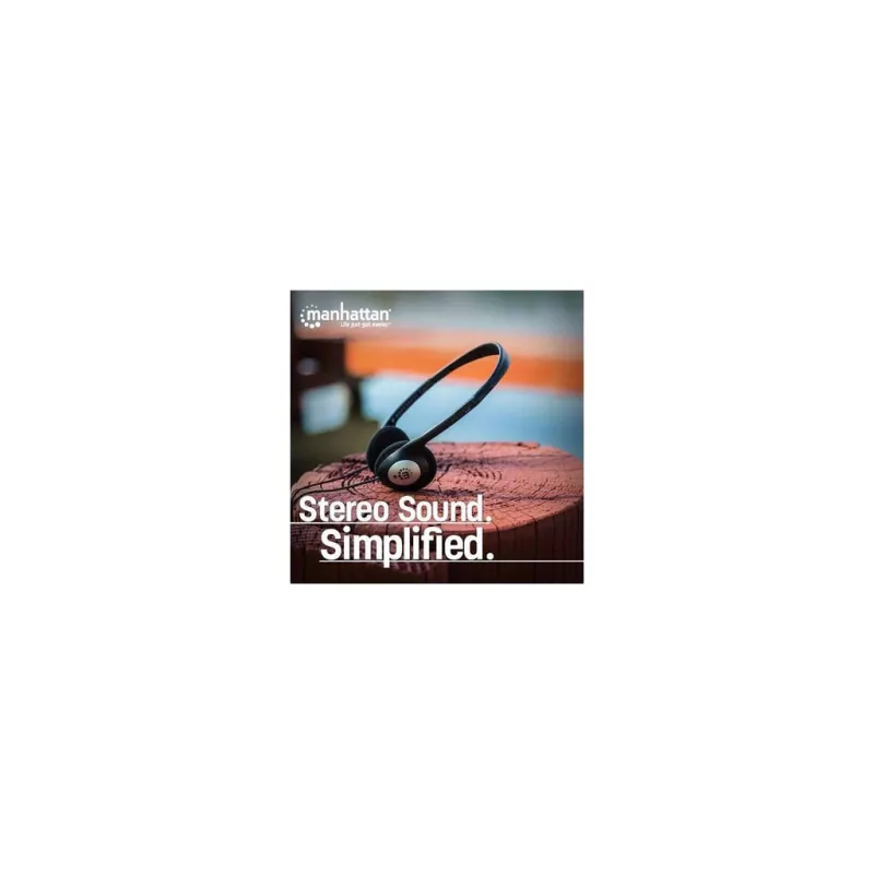 Headphones MANHATTAN Stereo 3.5mm black