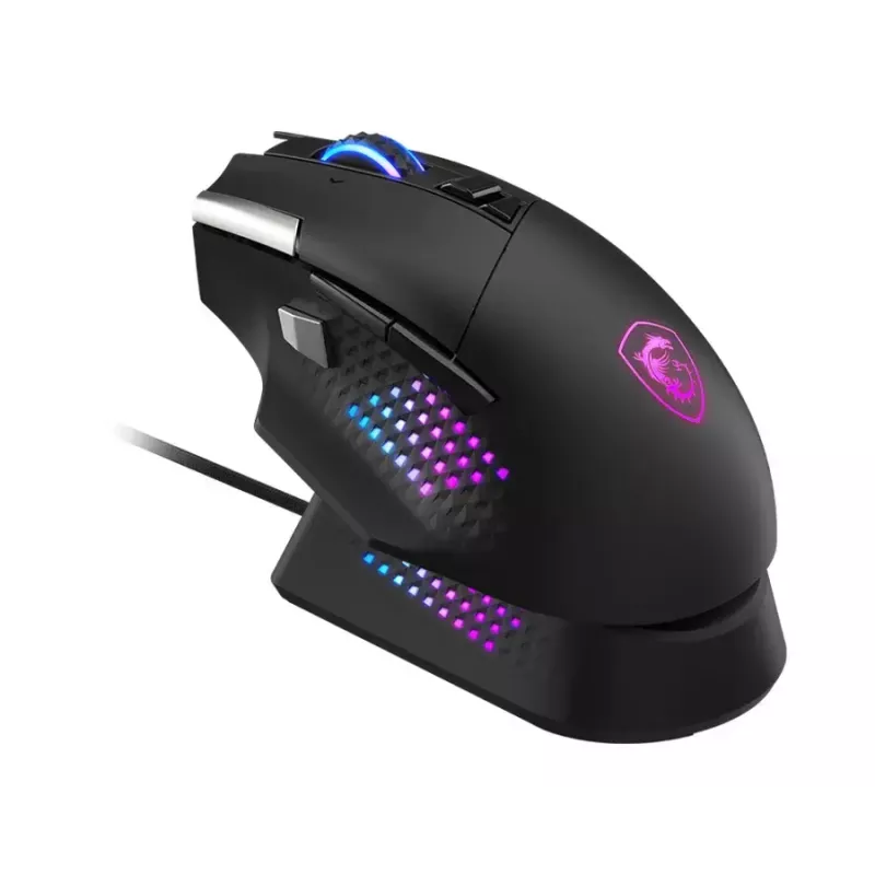 MSI S12-4301370-CLA mouse Gaming Right-hand RF Wireless + Bluetooth + USB Type-A Optical 26000 DPI