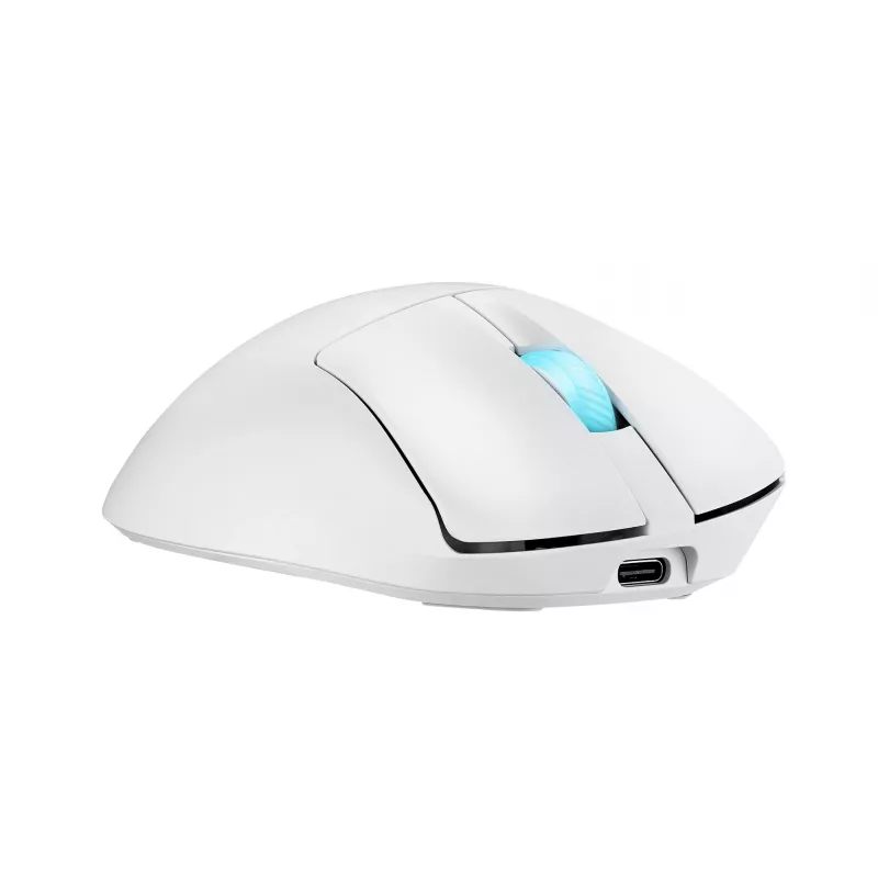 ASUS ROG Keris II Origin WHT mouse Gaming Right-hand RF Wireless + Bluetooth + USB Type-A Optical 42000 DPI