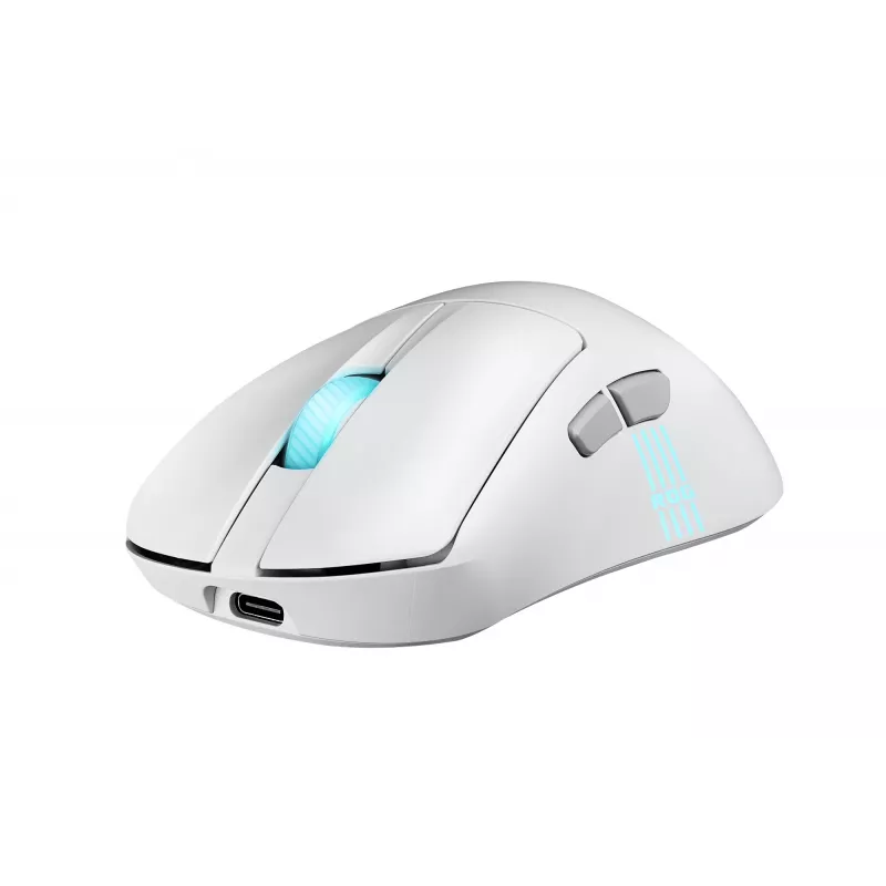 ASUS ROG Keris II Origin WHT mouse Gaming Right-hand RF Wireless + Bluetooth + USB Type-A Optical 42000 DPI