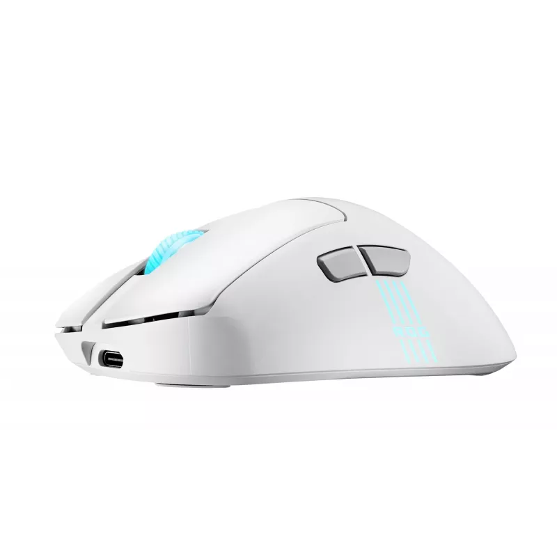 ASUS ROG Keris II Origin WHT mouse Gaming Right-hand RF Wireless + Bluetooth + USB Type-A Optical 42000 DPI