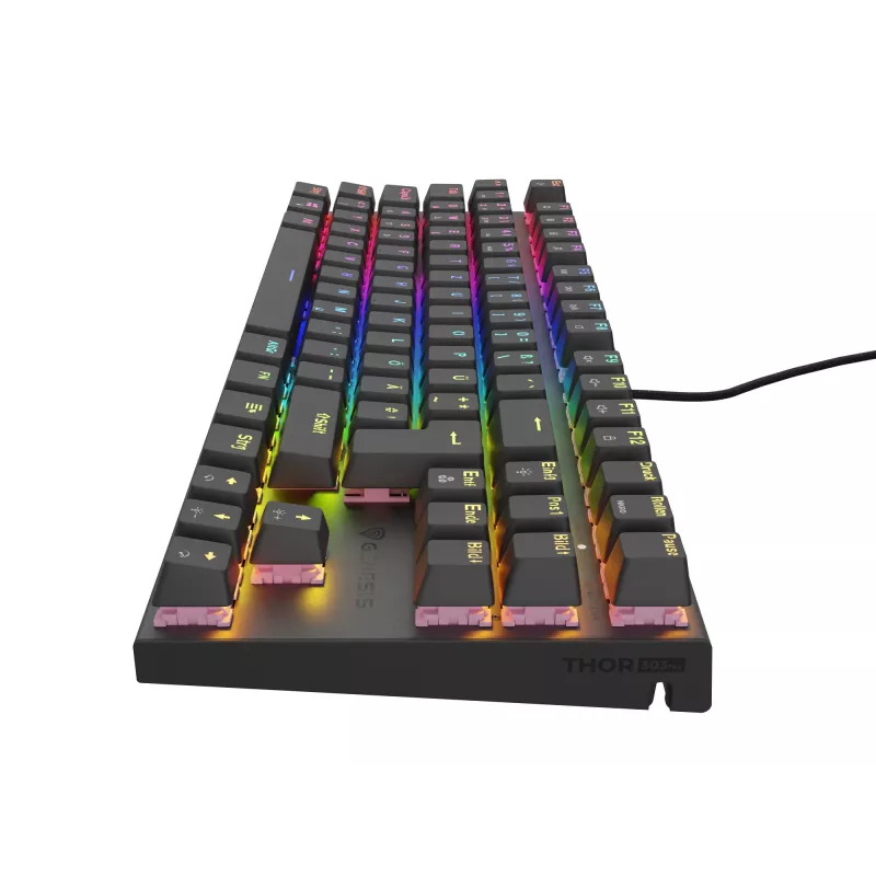 GENESIS NKG-1886 keyboard Gaming USB QWERTZ German Black