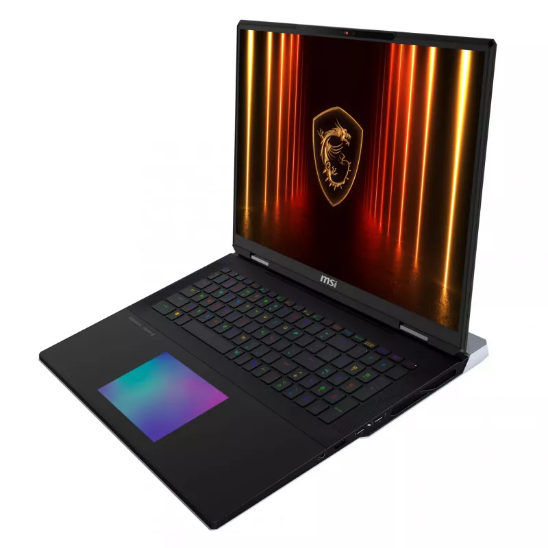 MSI Titan 18 HX AI A2XWIG-073 laptop Intel Core Ultra 9 285HX 45.7 cm (18 inch) UHD+ 64 GB DDR5-SDRAM 6 TB SSD NVIDIA GeForce RTX 5080 Wi-Fi 7 (802.11be) Windows 11 Pro Black