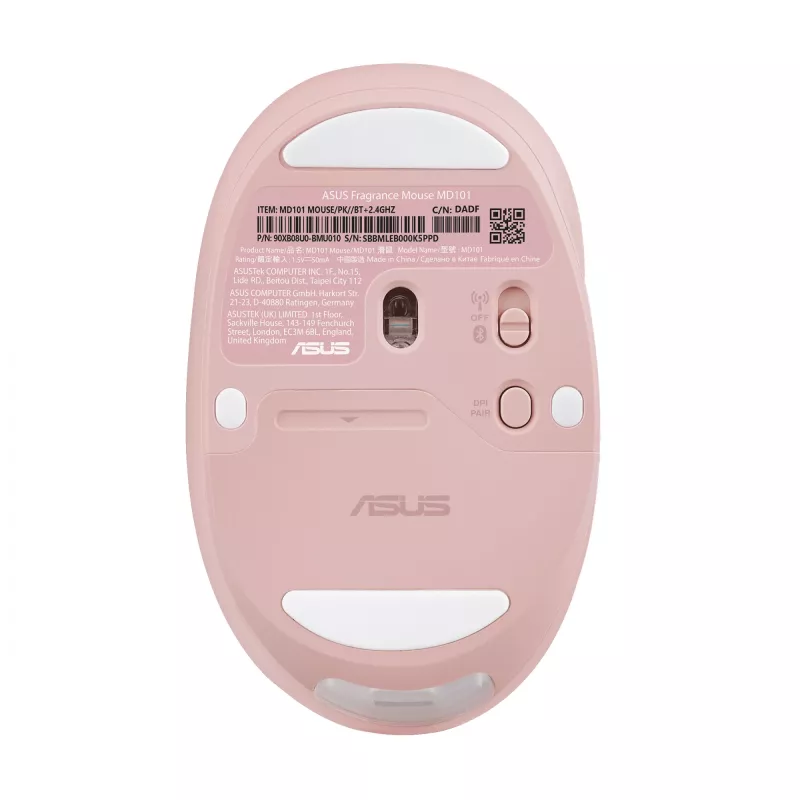 ASUS Fragrance MD101 mouse Home Ambidextrous RF Wireless + Bluetooth Optical 2400 DPI