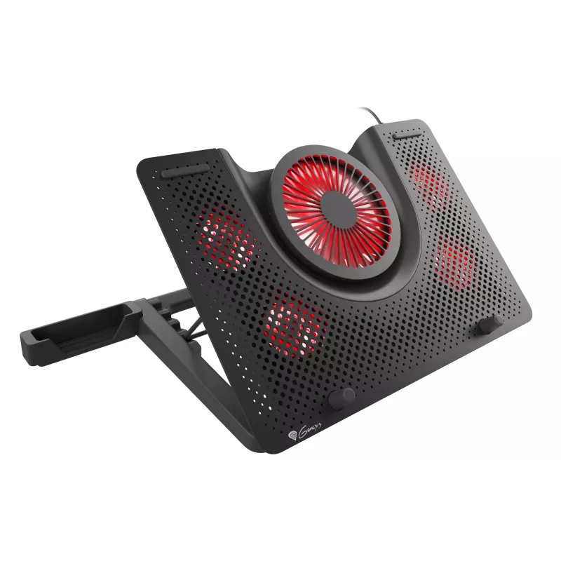 GENESIS Oxid 550 laptop cooling pad 43.9 cm (17.3 inch) 2800 RPM Black