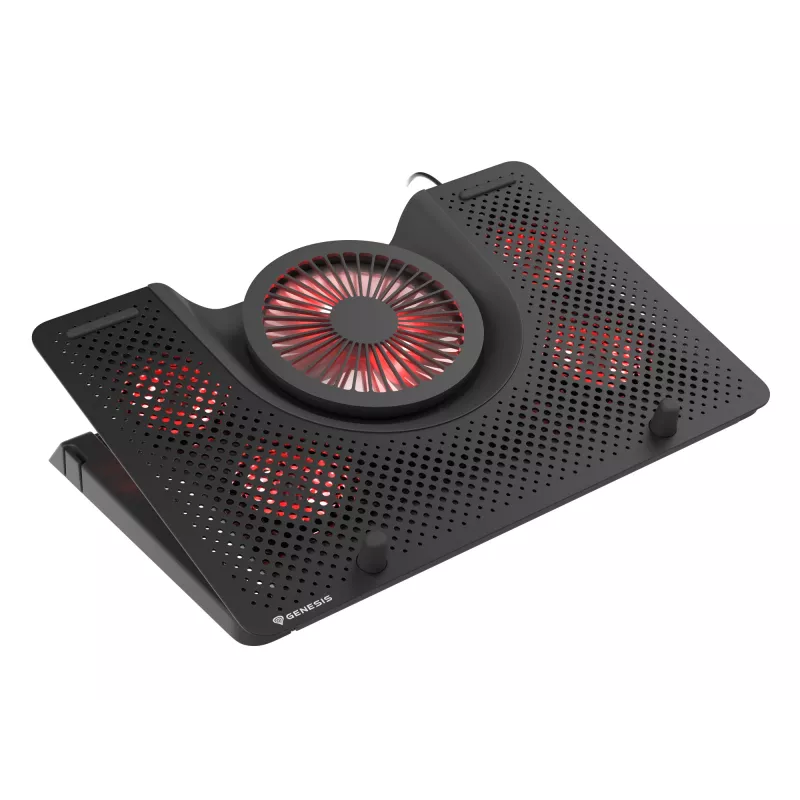 GENESIS Oxid 550 laptop cooling pad 43.9 cm (17.3 inch) 2800 RPM Black