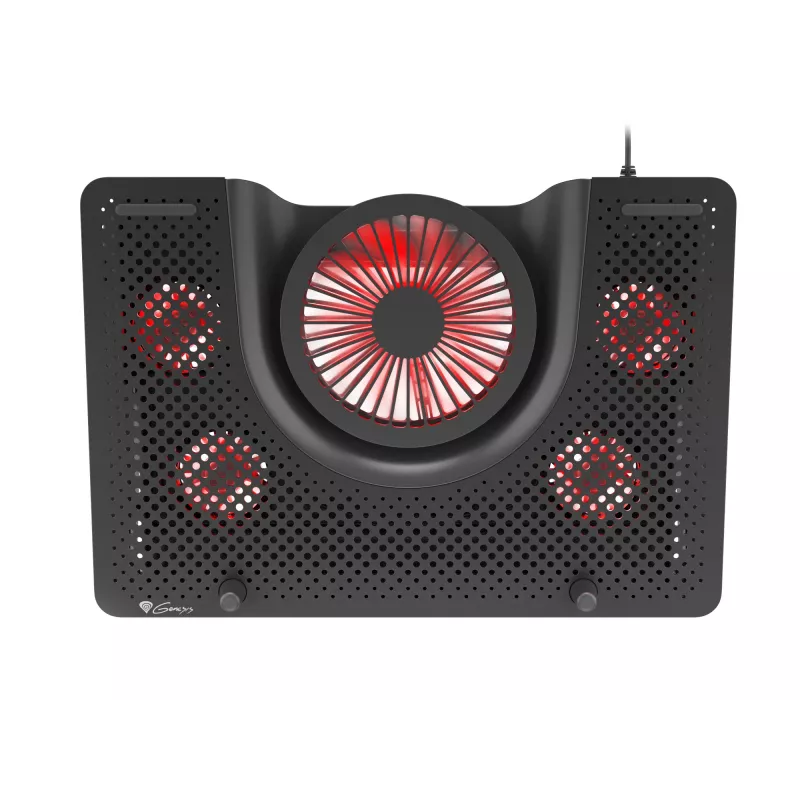 GENESIS Oxid 550 laptop cooling pad 43.9 cm (17.3 inch) 2800 RPM Black
