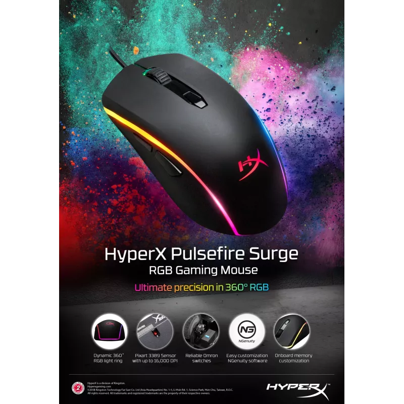 HyperX Pulsefire Surge - Gaming Mouse (Black)