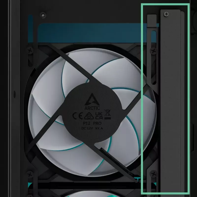 ARCTIC Xtender VG (White) Premium E-ATX PC Case with Vertical GPU Mounting