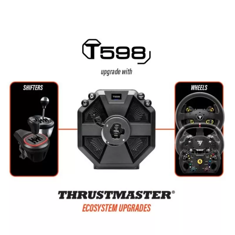 Thrustmaster T598 Black, Red USB Steering wheel + Pedals Analogue / Digital PC, PlayStation 4, PlayStation 5