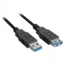 SHARKOON USB Cable - 2xUSB3.0-a USB 3.2 Gen 1 (3.1 Gen 1) USB A - 1m