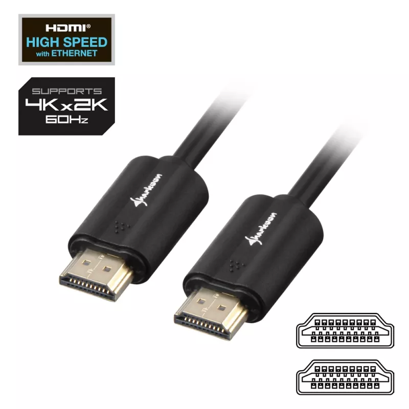 SHARKOON High Speed HDMI Cable - Ultra HD 4k M/m 10m