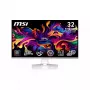 MSI MPG 321URXWDE QD-OLED computer monitor 80 cm (31.5 inch) 3840 x 2160 pixels 4K Ultra HD White