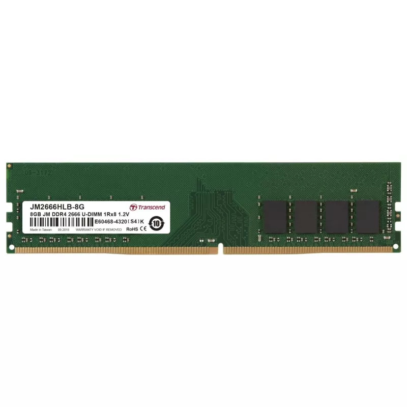 TRANSCEND 8GB Jetram DDR4 2666mgz U-DIMM 1rx8 CL19