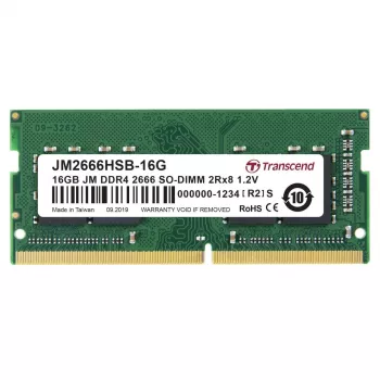 TRANSCEND 16GB Jetram Jm DDR4 2666 So-DIMM 2rx8 1.2v