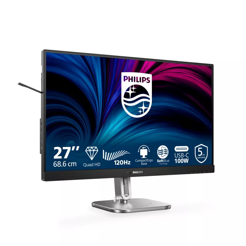 Philips 27B2U4601/00 computer monitor 68.6 cm (27 inch) 2560 x 1440 pixels Quad HD LCD Grey