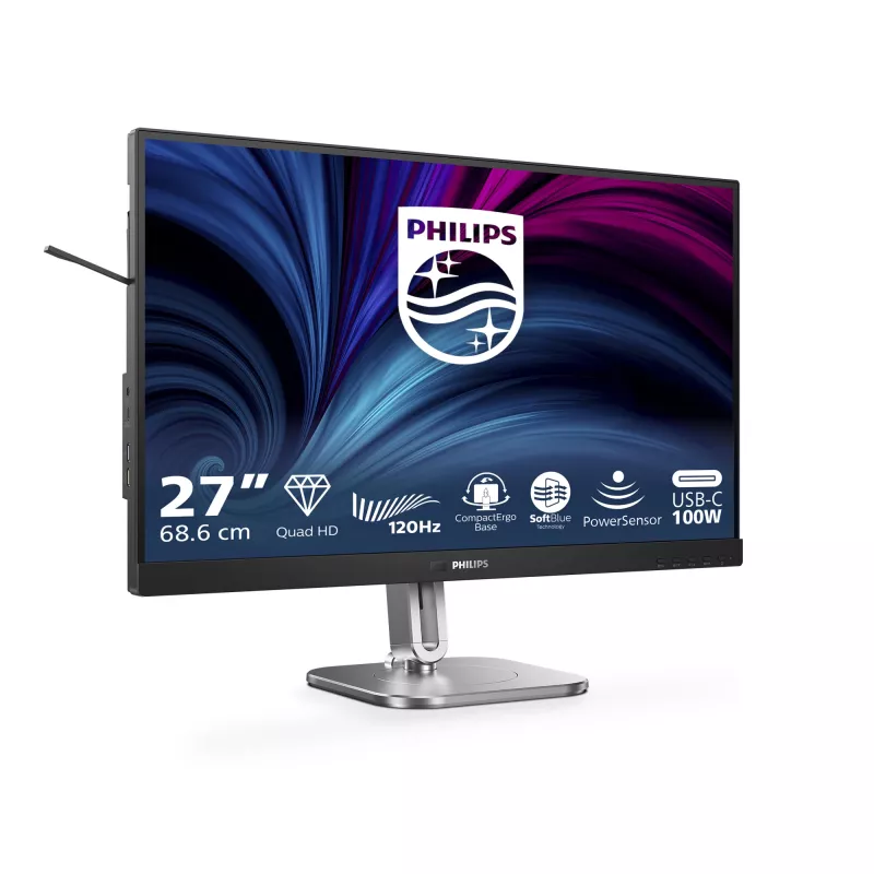 Philips 27B2U4601/00 computer monitor 68.6 cm (27 inch) 2560 x 1440 pixels Quad HD LCD Grey