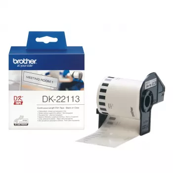 Brother Clear Continuous Film Tape, Black on transparent, DK, Transparent, Direct thermal, China, 5 year(s)