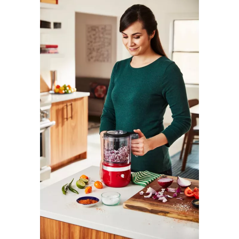 Electric Food Chopper KitchenAid 5KFCB519EER 1.19L 24W Transparent Red