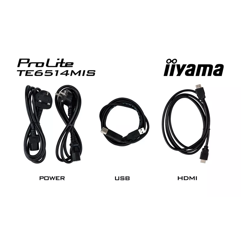 iiyama PROLITE TE6514MIS-B2AG Kiosk design 165.1 cm (65 inch) LCD Wi-Fi 435 cd/m² 4K Ultra HD Black Touchscreen Built-in processor Android 24/7