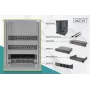 DIGITUS 10 inch Network Bundle Set – 9U Wall-Mount Cabinet, 8-Port Gigabit Switch, CAT6 Patch Panel, PDU, Shelf, 10 Patch Cables, Black