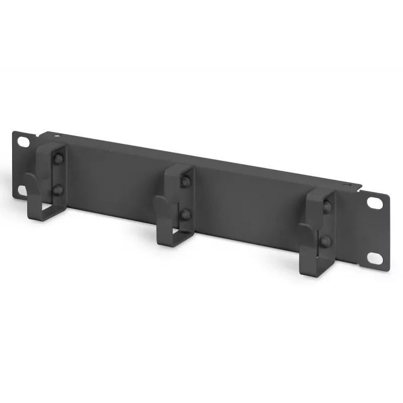 DIGITUS 10 inch Network Set 12U Wall-Mount Cabinet with Patch Panel, Switch, Shelf, Power Strip, Cable Management - Black (DN-10-SET-3-B)