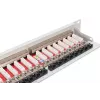DIGITUS Patch Panel, CAT6A shielded, 1U, 24-port, 8P8C, bl RAL 9005, 483