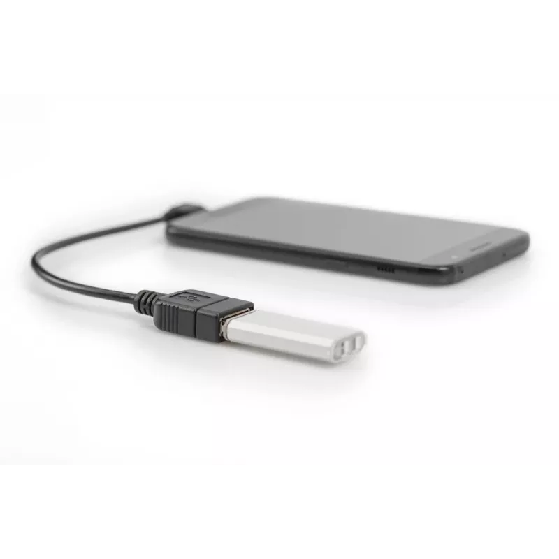DIGITUS USB 2.0 adpter cable, OTG, type micro B - A M/F, 15cm USB 2.0 conform, right angle Black
