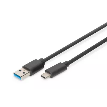 DIGITUS DIGITUS USB Type-C connection cable, type C to A M/M, 1m Super Speed black