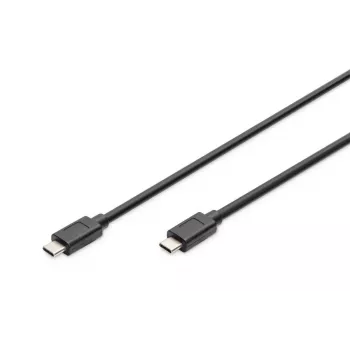 DIGITUS USB Type-C connection cable, type C to C M/M, 1m Gen2 black (AK-300139-010-S)