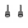 DIGITUS USB Type-C connection cable, type C to C M/M, 1m Gen2 black (AK-300139-010-S)