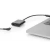 DIGITUS USB Type-C Splitter cable, type C - 3.5mm+type C M/F/F, 20cm Black