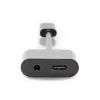 DIGITUS USB Type-C Splitter cable, type C - 3.5mm+type C M/F/F, 20cm Black
